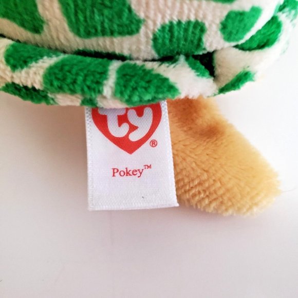 TY Beanie Boos 6" Pokey Sea Turtle Glitter Eyes Green Plush Stuffed Animal - Picture 7 of 12